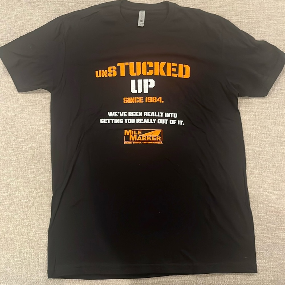 NEW! Mile Marker black Next Level T-shirt, size Medium